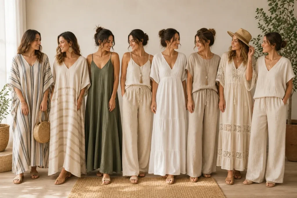 Flowy Linen Clothing Essentials for a Minimalist Wardrobe
