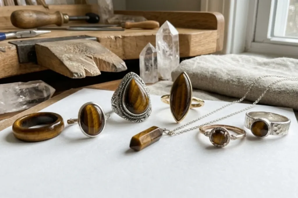 Handcrafted Tiger Eye Rings That Stand Out Beautifully