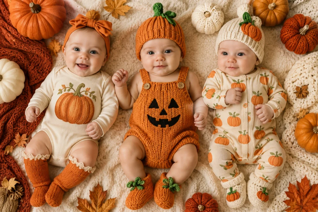 Trending Baby Pumpkin Outfits for Newborns & Toddlers